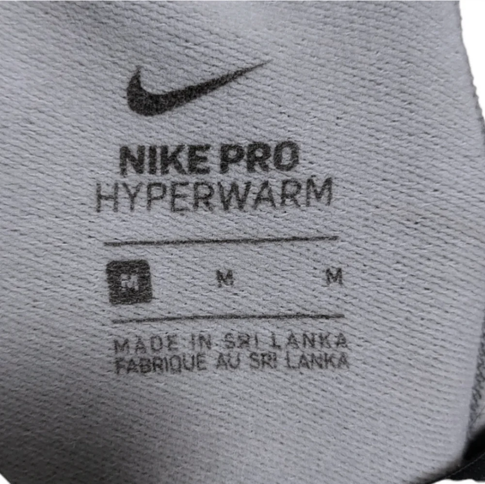 NIKE Pro Womens Gray Black Hyperwarm Training Tights Leggings Womens Size Medium - Picture 7 of 10
